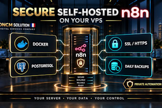 deploy a private n8n automation server on your vps