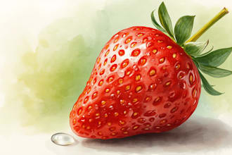 create food illustration in my style