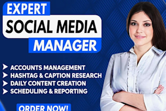 be your social media marketing manager