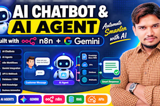 build an ai chatbot or ai agent with n8n