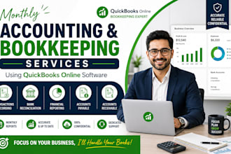 do monthly full charge restaurant bookkeeping in quickbooks online