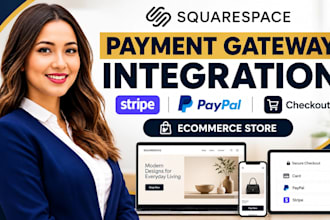 integrate squarespace payment gateway stripe paypal checkout ecommerce store