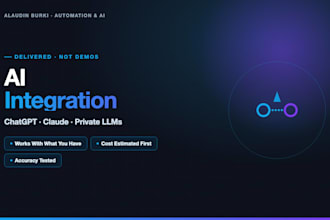 ai integration with chatgpt claude openai api or local llm
