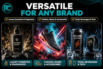 convert plain product photos into commercial photography