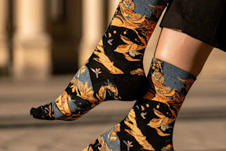 design custom and unique socks design