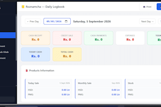 develop fuel station pos system with reports