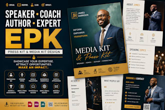 do speaker coach press kit media kit design for authors consultants and experts