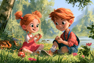 create childrens book illustration