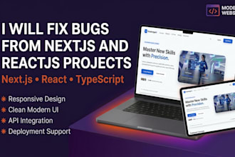 fix bugs and errors in your react or nextjs website