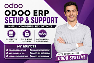 install odoo on vps ubuntu server setup ssl nginx and fix odoo erp bugs