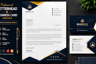 design a professional business letterhead and stationery