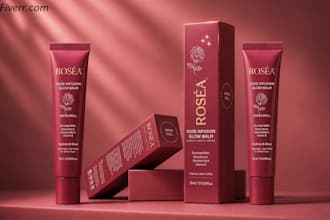 create premium packaging design, cosmetic label design and cosmetic packaging