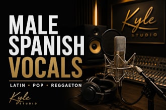 sing your song with professional male spanish vocals