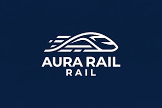 design a modern and memorable train logo