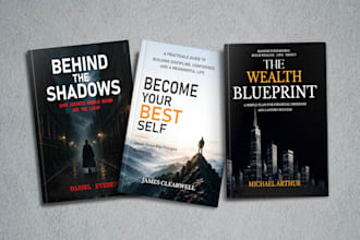design any modern book cover, ebook cover, or amazon kdp