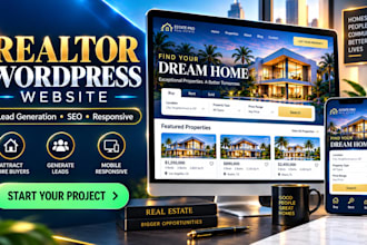 build a realtor wordpress website that generates leads