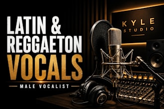 sing your latin or reggaeton song with male vocals