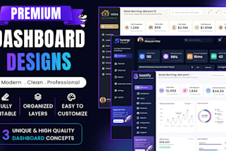 design modern saas dashboard UI UX in figma