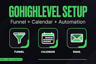 set a gohighlevel funnel website and automation
