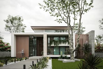 reconvert 3d floor plans, exterior landscape render, architectural revit design