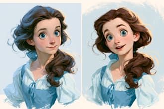 do disney cartoon portrait