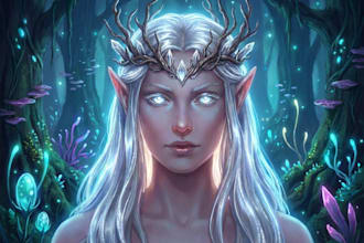 paint character illustrations in semi realistic art style