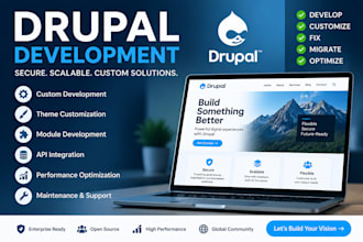 develop customize and fix drupal websites professionally