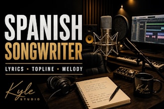 write spanish lyrics and a catchy topline for your song