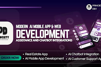 build android ios app, web app development, ai app ai chatbot as app developer