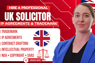 be your UK solicitor for IP agreements trademark and contract drafting