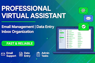 be your reliable virtual assistant for email management and data enrty