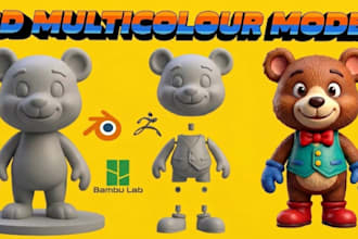 add color to 3d model stl to 3mf 2d to 3d bambu lab multicolor printing