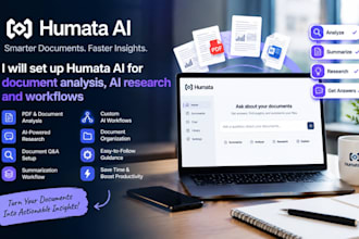 set up humata ai for document analysis, ai research and workflows