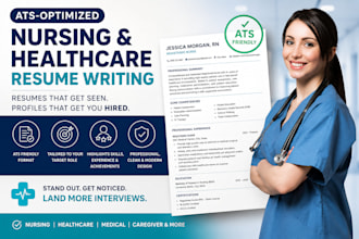 write an ats resume for nursing and healthcare jobs