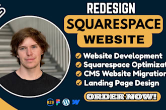 redesign and optimize your squarespace website for a modern look