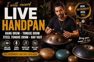 record live chimes, wind chimes, bel tree, finger cymbals and ocean wave drum