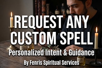 perform a custom manifestation spell for you