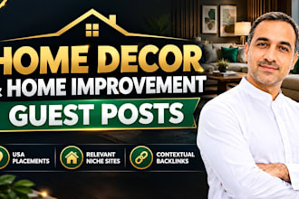 build home decor and home improvement backlinks