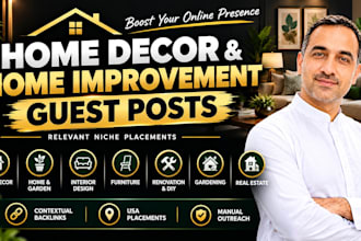 build home decor and home improvement backlinks