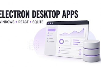 build an electron desktop app with react and sqlite