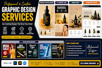 design social media posts and amazon listing images professionally