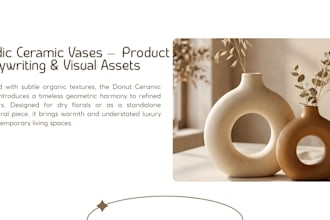 write aesthetic product descriptions and visual content