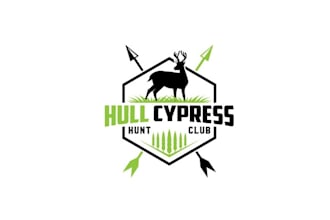 design artwork classic hunting club logo