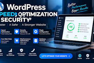 optimize wordpress speed, fix errors and improve security