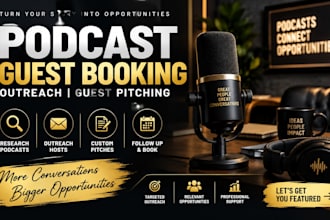 do podcast guest booking outreach and guest pitching