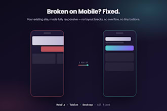 make your website fully mobile responsive