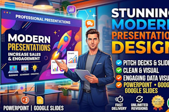 create a modern powerpoint presentation and google slides