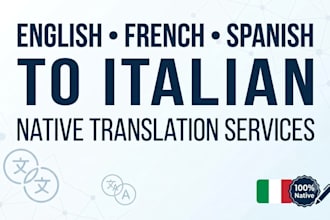 professional native italian translation services
