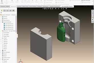plastic bottle design and also mold design blow and pet blow