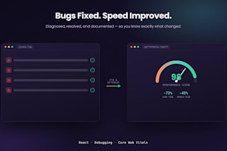 fix bugs and improve performance in your react app